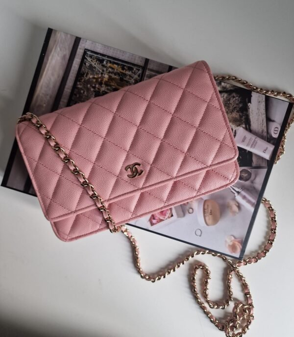 Chanel classic WOC GHW pink caviar