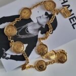 CHANEL Belt Chain Coco Vintage Necklace