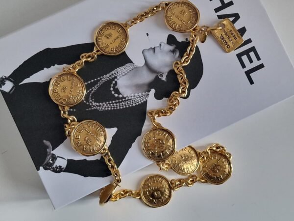 CHANEL Belt Chain Coco Vintage Necklace