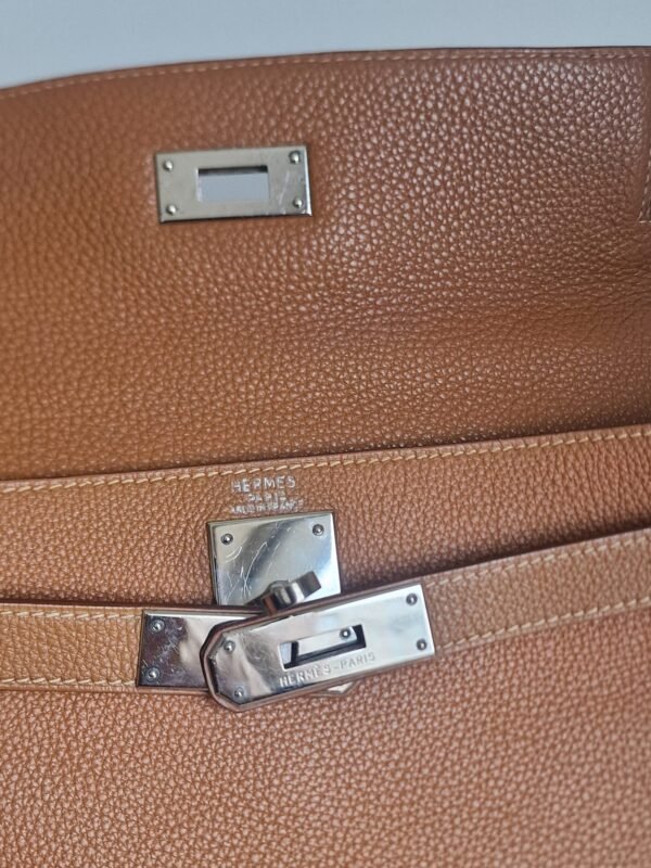 Hermes Kelly 28 Gold PHW togo strap HW + stamp