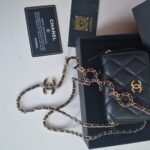 Chanel Miss Coco Quilted Zip Card Holder view 2