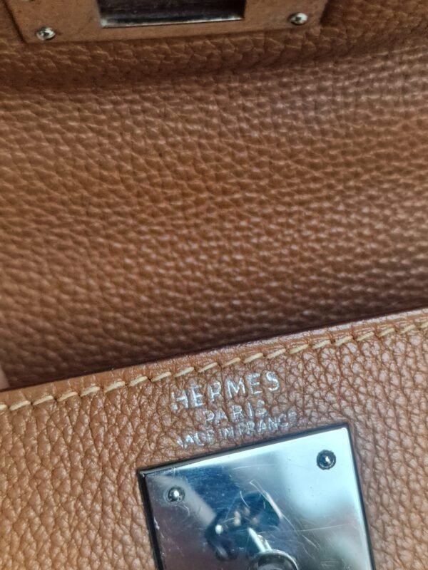 Hermes Kelly 28 Gold PHW togo HW + stamp