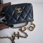 Chanel Miss Coco Quilted Zip Card Holder 2