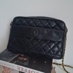 Vintage Chanel Camera Tassel Bag lambskin GHW front 4 Vintage Chanel Camera Tassel Bag lambskin GHW front 4
