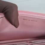 Chanel classic WOC GHW pink caviar inside