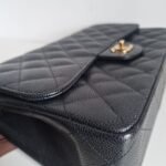 Chanel jumbo flap bag caviar leather GHW corner 3 Chanel jumbo flap bag caviar leather GHW corner 3