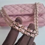 Chanel classic WOC GHW pink caviar Chain