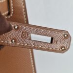 Hermes Kelly 28 Gold PHW Epsom strap end