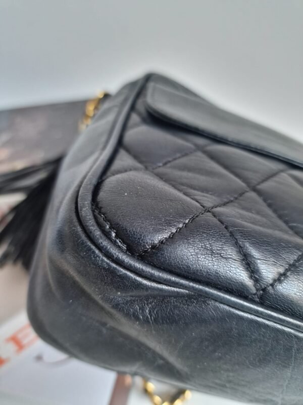Vintage Chanel Camera Tassel Bag lambskin GHW corner 4 Vintage Chanel Camera Tassel Bag lambskin GHW corner 4