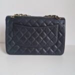2 Chanel jumbo flap bag caviar leather back