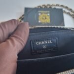 Chanel Miss Coco Quilted Zip Card Holder inside