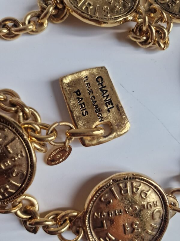 CHANEL Belt Chain Coco Vintage Necklace view 4