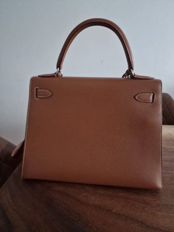 Hermes Kelly 28 Gold PHW Epsom Back