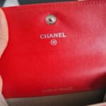 Chanel Card Holder Red caviar inside flap Chanel Card Holder Red caviar inside flap