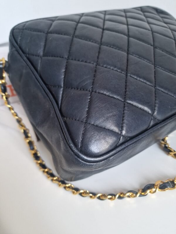 Vintage Chanel Camera Tassel Bag lambskin GHW corner 2 Vintage Chanel Camera Tassel Bag lambskin GHW corner 2