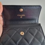 Chanel 23A card holder flap wallet inside flap