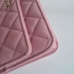 Chanel classic WOC GHW pink caviar corner 2