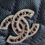 Chanel 23A card holder flap wallet hw logo