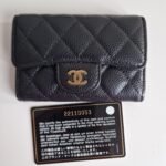 Chanel card holder flap wallet front + card Chanel card holder flap wallet front + card