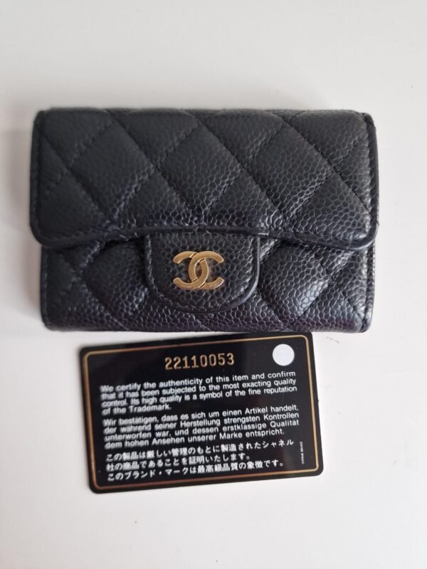 Chanel card holder flap wallet front + card Chanel card holder flap wallet front + card