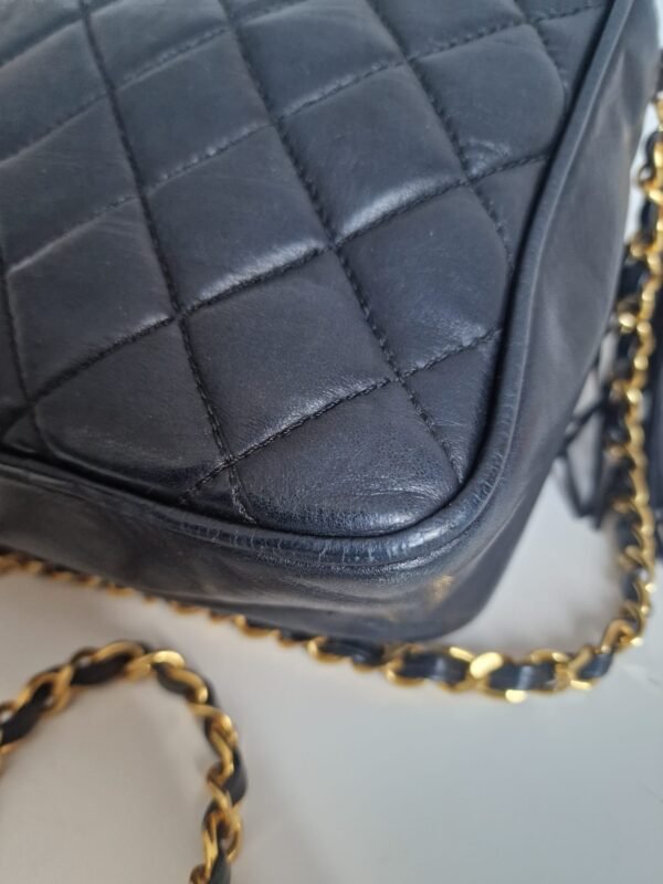 Vintage Chanel Camera Tassel Bag lambskin GHW corner Vintage Chanel Camera Tassel Bag lambskin GHW corner