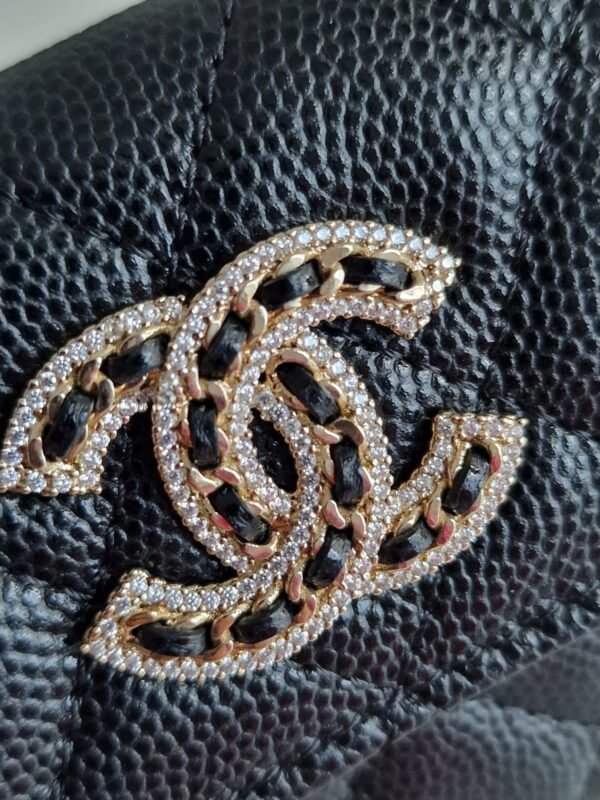 Chanel 23A card holder flap wallet hw logo