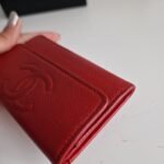 Chanel Card Holder Red caviar side 2 Chanel Card Holder Red caviar side 2