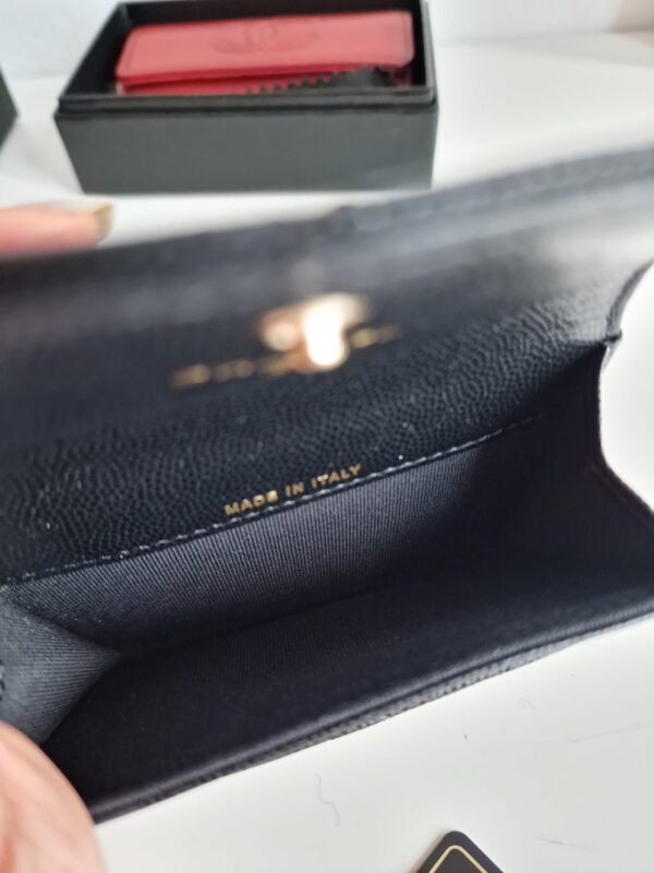 Chanel 23A card holder flap wallet inside
