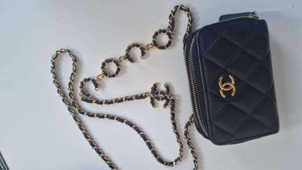 Chanel Miss Coco Quilted Zip Card Holder