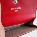 Chanel Card Holder Red caviar inside Chanel Card Holder Red caviar inside