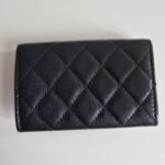 Chanel 23A card holder flap wallet back