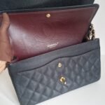 Chanel jumbo flap bag caviar leather open flaps Chanel jumbo flap bag caviar leather open flaps