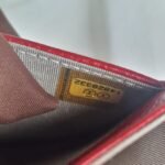 Chanel Flap Card Holder Wallet red Serial