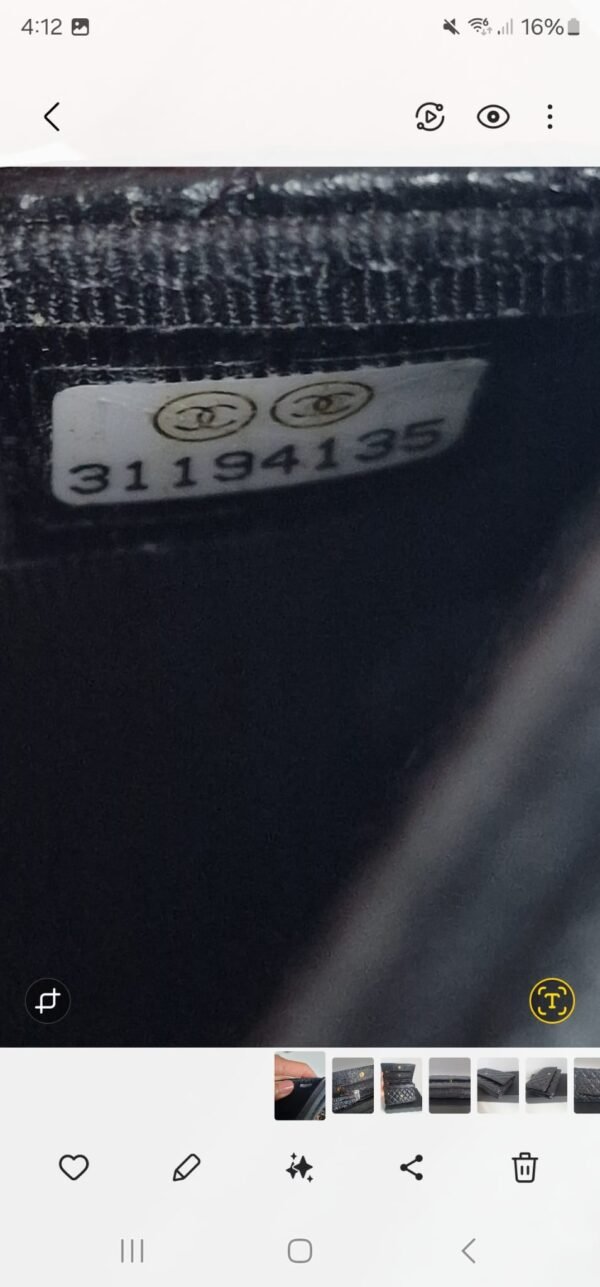 Chanel classic WOC GHW Caviar Serial