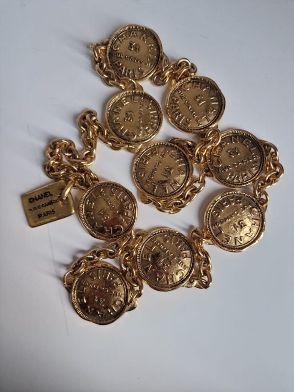 CHANEL Belt Chain Coco Vintage Necklace