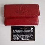 Chanel Card Holder Red caviar front plus card Chanel Card Holder Red caviar front plus card