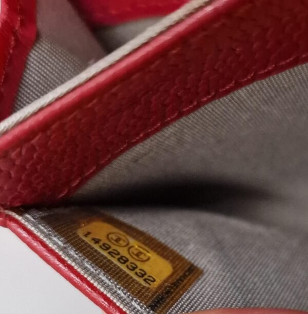 Chanel Card Holder Red caviar inside plus serial Chanel Card Holder Red caviar inside plus serial