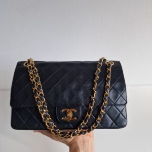 Chanel Classic GHW black in hand