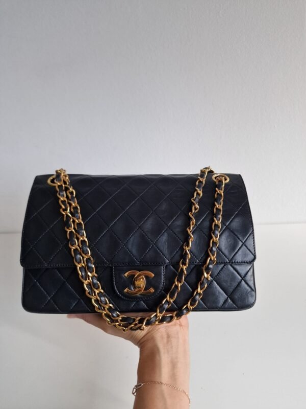 Chanel Classic GHW black in hand