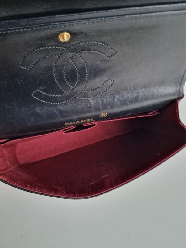 Chanel Classic GHW black inside