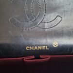 Chanel Classic GHW black inside logo stamp