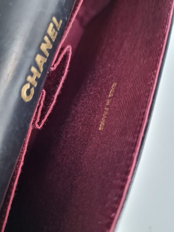 Chanel Classic GHW black inside small pocket
