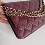 Chanel WOC dark red corner 1