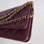 Chanel WOC dark red corner 2